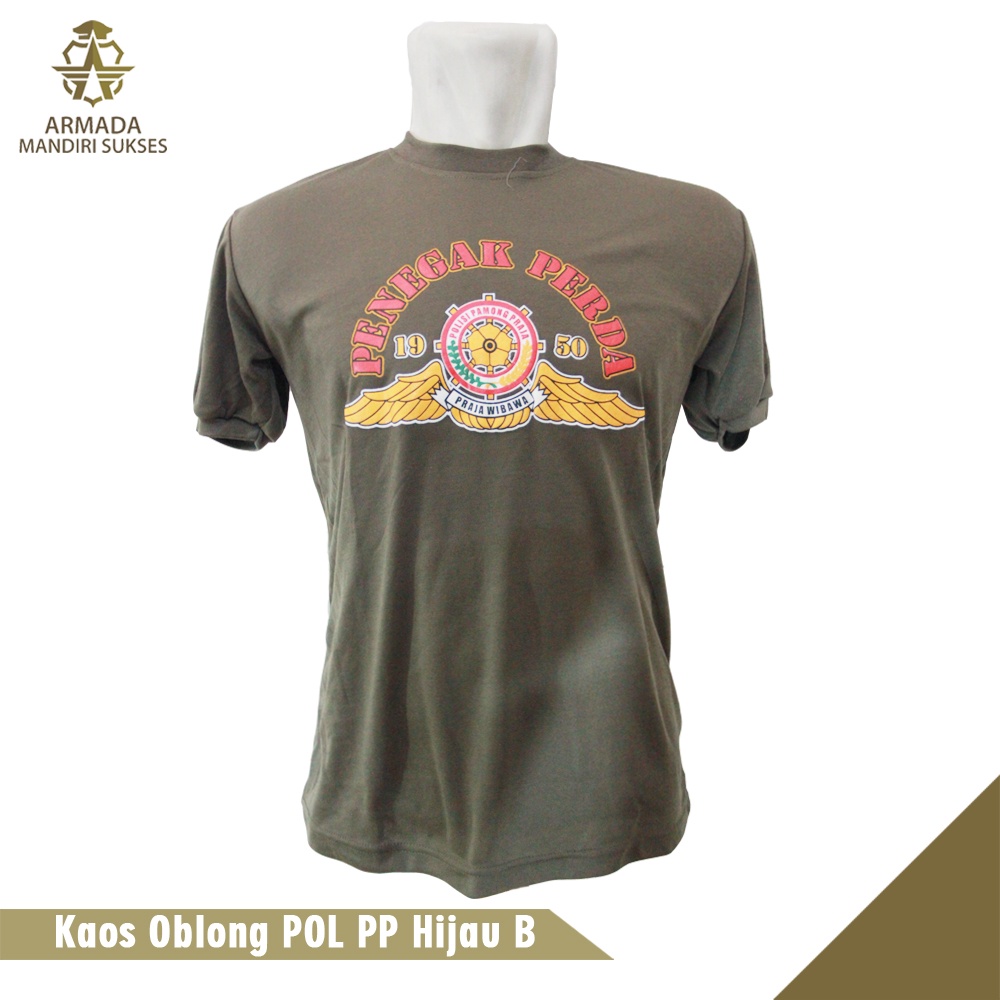 Kaos Pol PP Pamong Praja Gambar - Kaos Dalam Pol PP Gambar