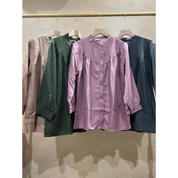 Asna blouse polkadot premium/Asna Atasan polkadot import premium