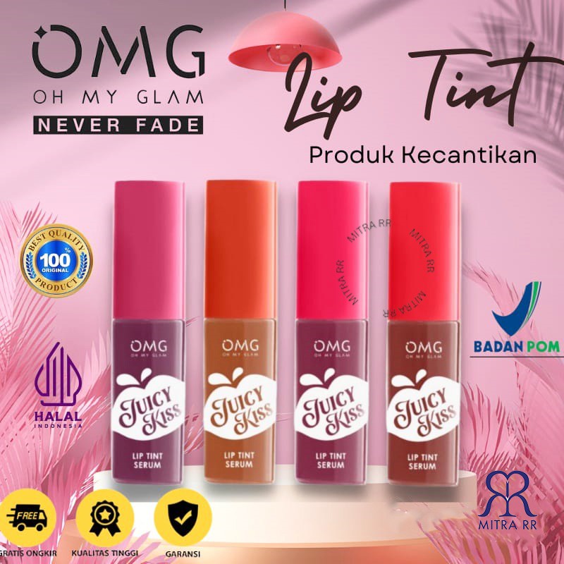 OMG Oh My Glam Juice Kiss Lip Tint Serum | Liptint Ombre OMG 20gr