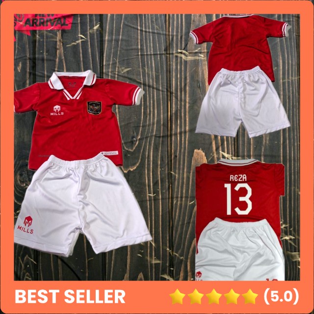 BEST SELLER Baju bola anak timnas indonesia GR4D3 0R1 MILLZ setelan 2023