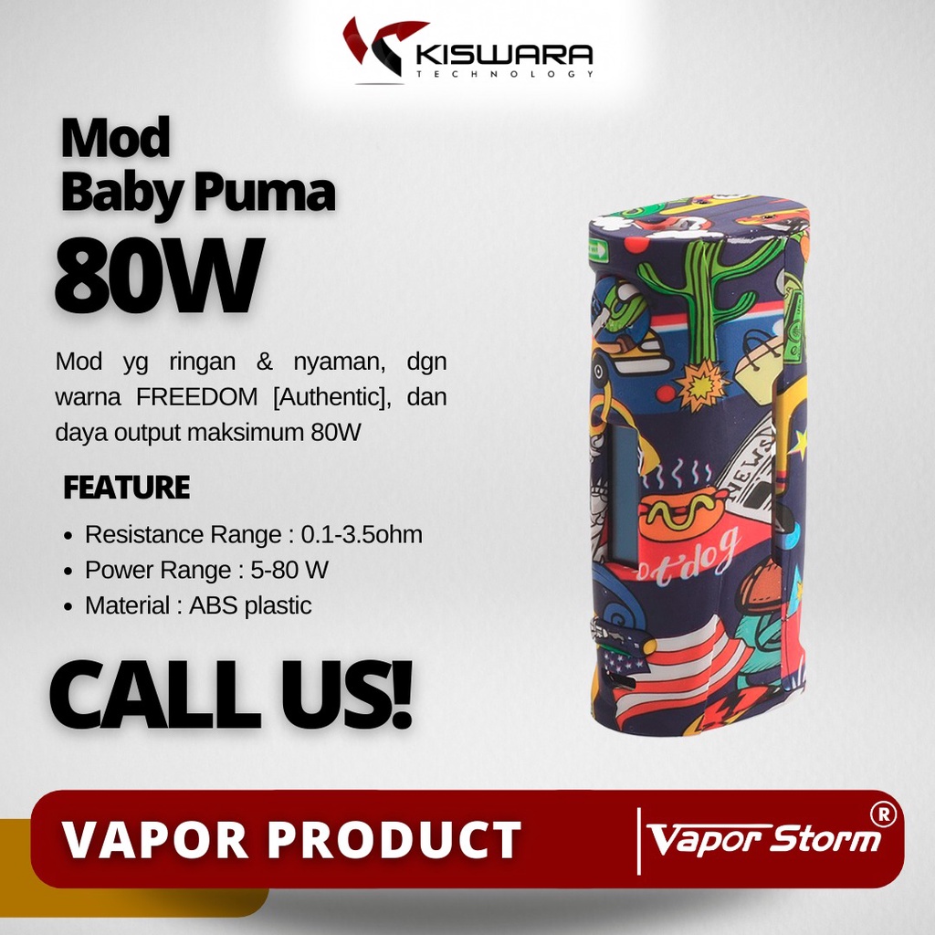 VaporStorm Baby Puma Mod 80W - FREEDOM [Authentic]