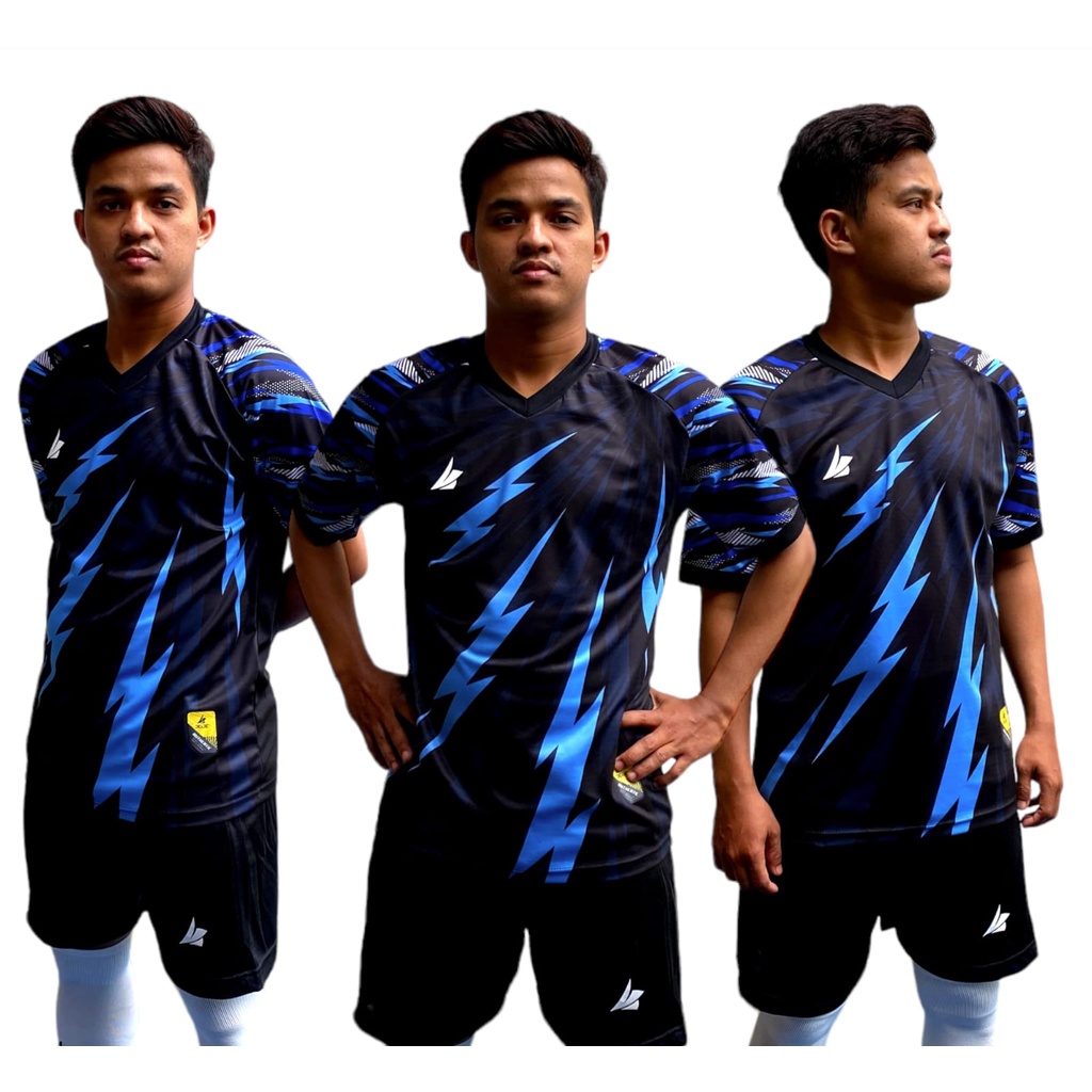 Setelan stelan jersey futsal bola joje navy lighting