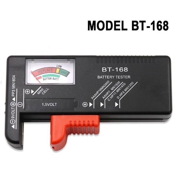 Tester Kapasitas Baterai AA Baterai AAA Universal 9V BT-168 Universal