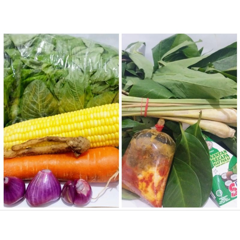 

Paket Sayur Bayam, Gulai Daun Singkong