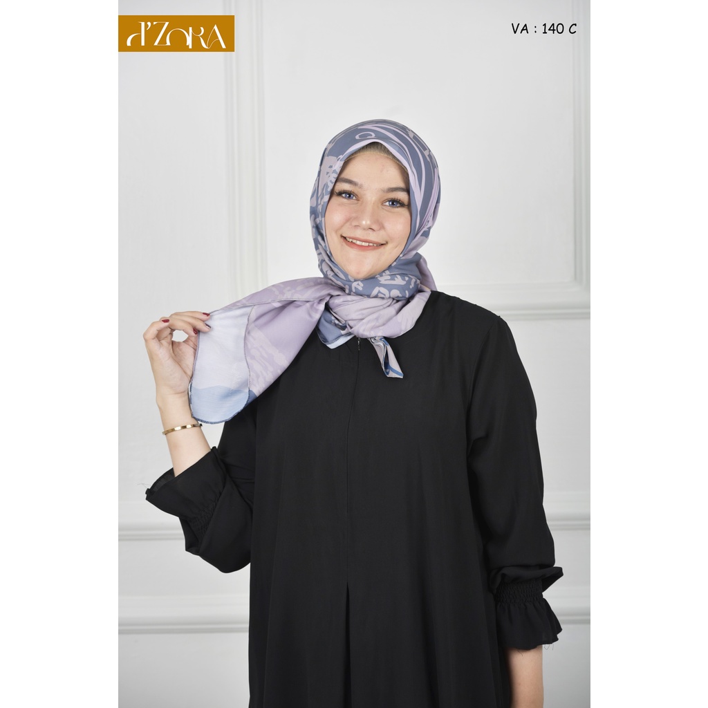 d'ZORA HIJAB KERUDUNG MOTIF SEGI EMPAT PREMIUM