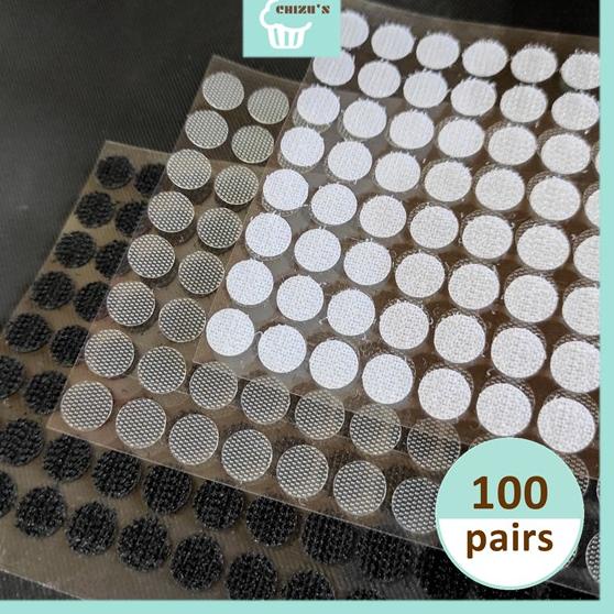 

➢Produk Premium [10mm] 100 Pairs Sticker Velcro Bulat | Busy Book | Double Sided Tape | Perekat | Stiker | Prepet | Prepetan | 1cm 819❥