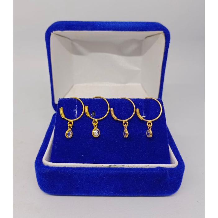 anting knip baby / anak + m.1 mp/anting perak asli silver 925 lapis emas / anting fashion baby - perhiasan anting perak925 asli