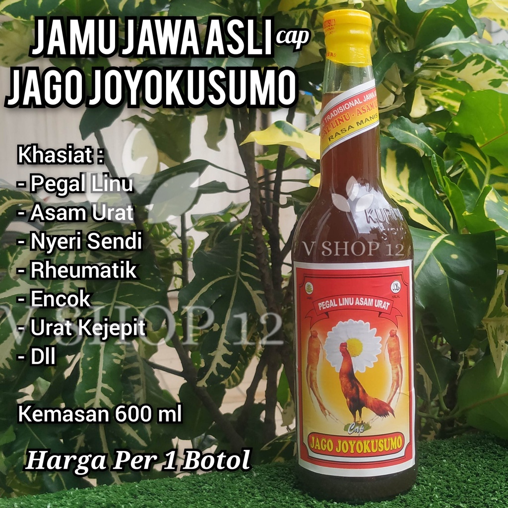 

Jamu pegal linu asam urat nyeri sendi rematik encok cap jago joyokusumo joyo kusumo 600ml