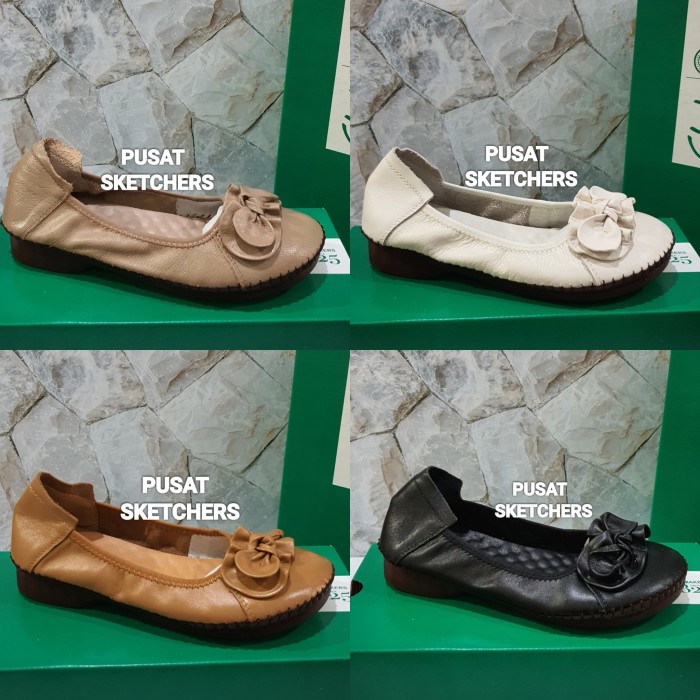 Menakjubkan Sepatu Clarks Leather /Sepatu Wanita/Sepatu Clarks Flat Type 882 Hemat