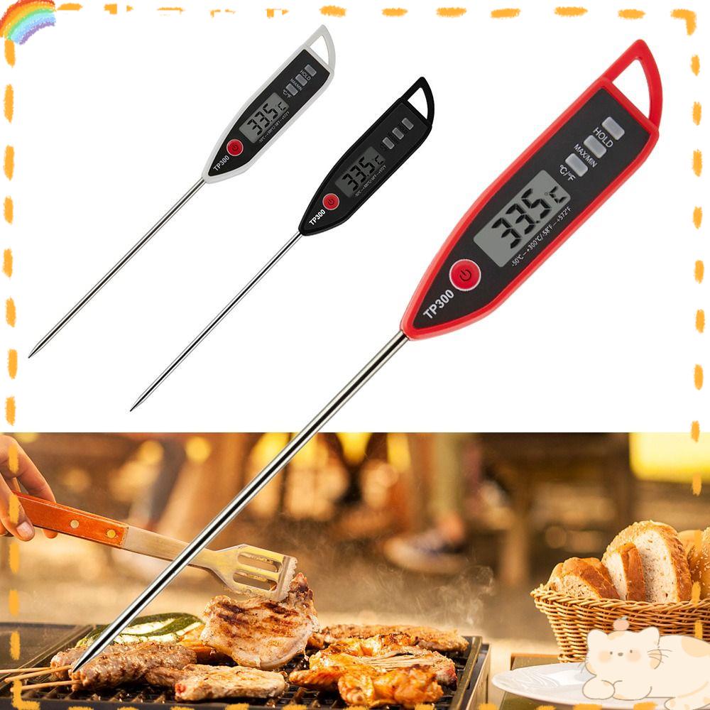 Solighter Termometer Makanan Digital Presisi Tinggi Barbekyu Alat Masak Untuk Daging BBQ Makanan Minyak Dapur Pengukur Suhu