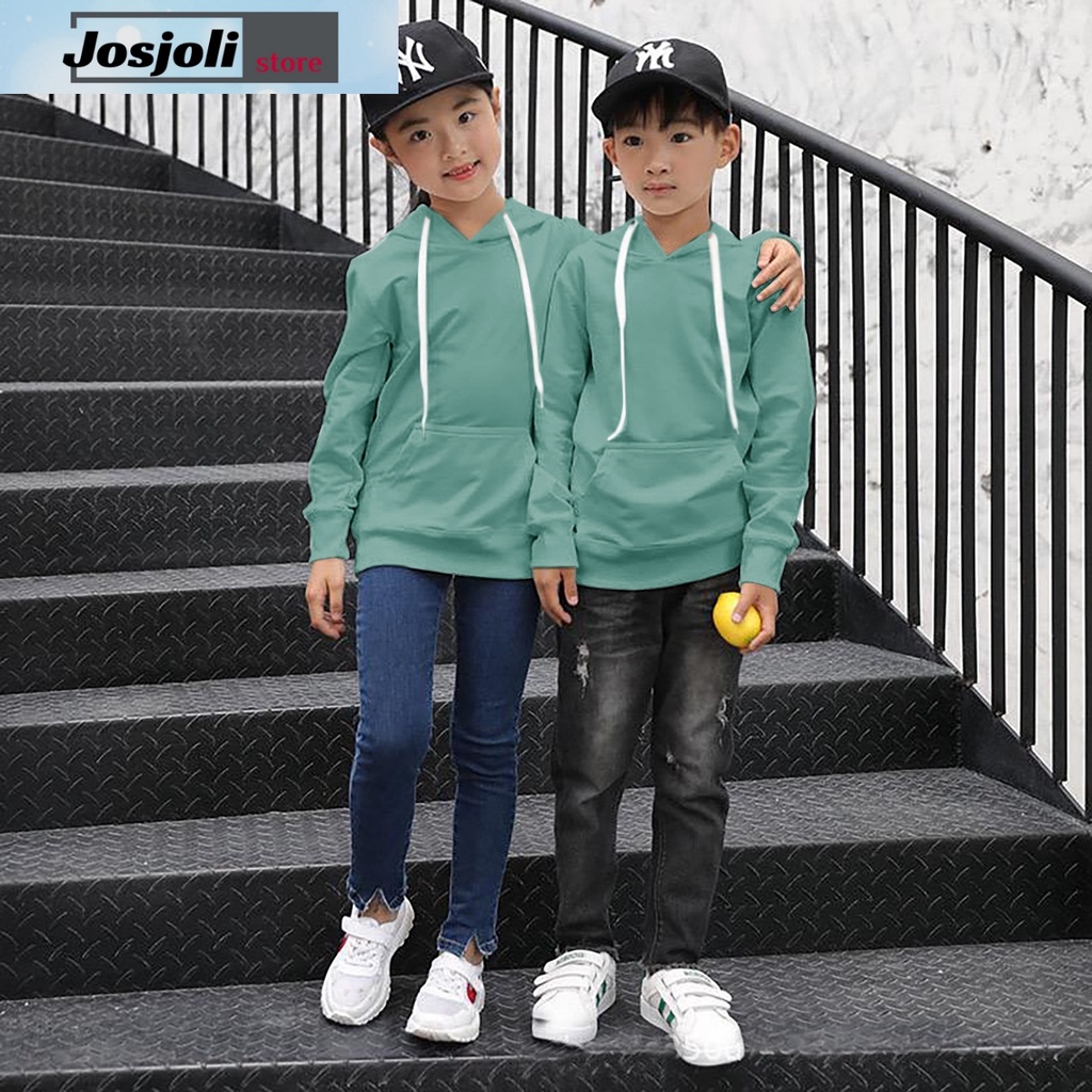 JOSJOLI_STORE/Sweater Hoodie Kids Polos/Atasan Couple Anak Laki-Laki/XS S