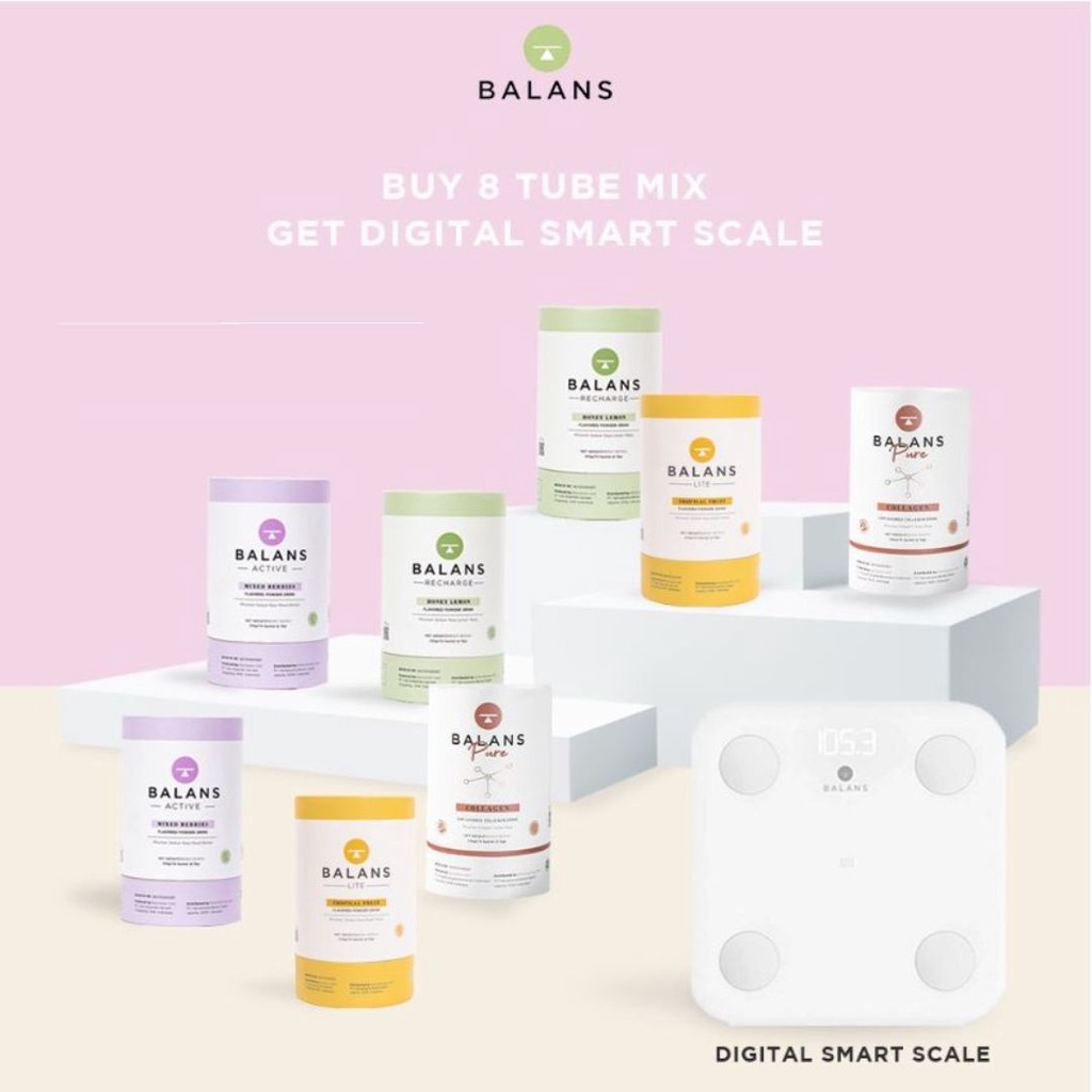 

BALANS Fiber & Probiotics Drink MIX PROMO EXCLUSIVE 8 Free Digital Smart Scale