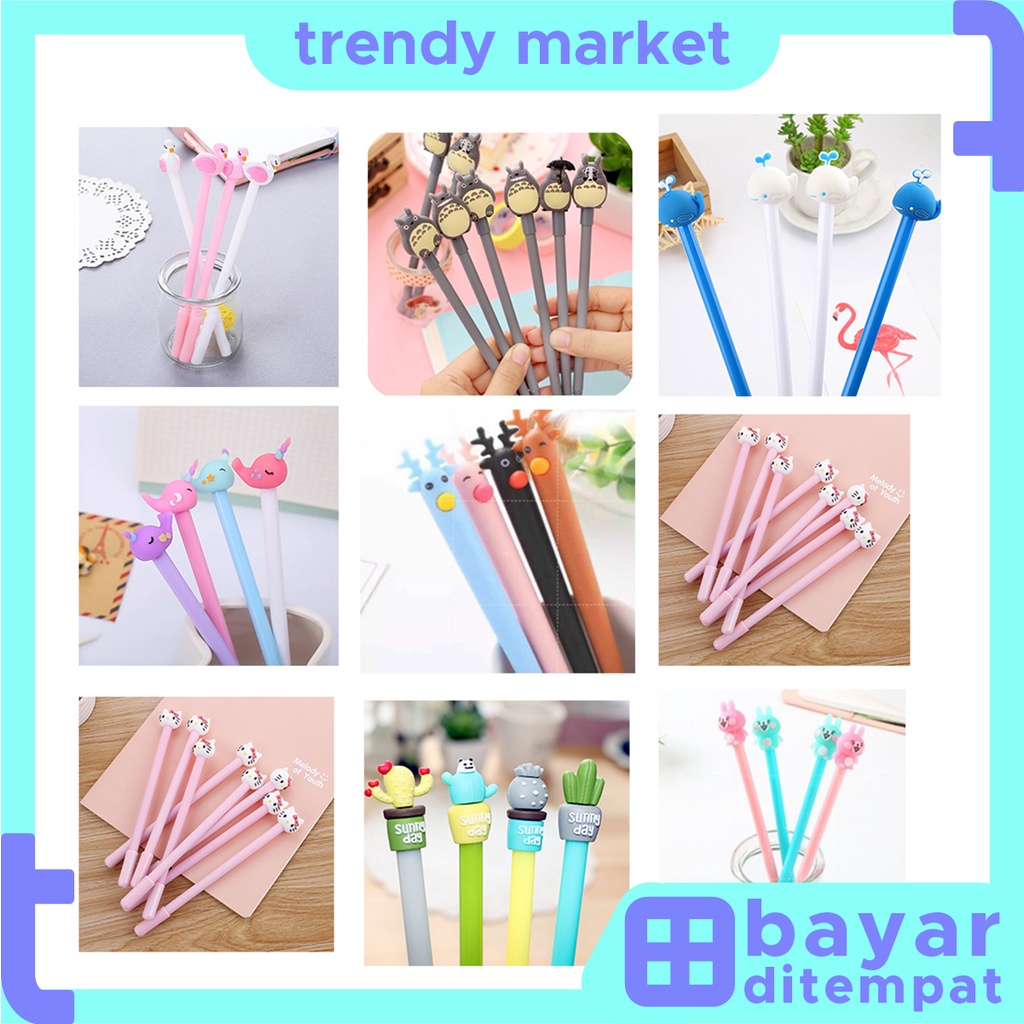 

COD Pulpen EMO Dengan Gambar Kartun Lucu Anak-Anak / Pulpen / Pena Motif Impor U162