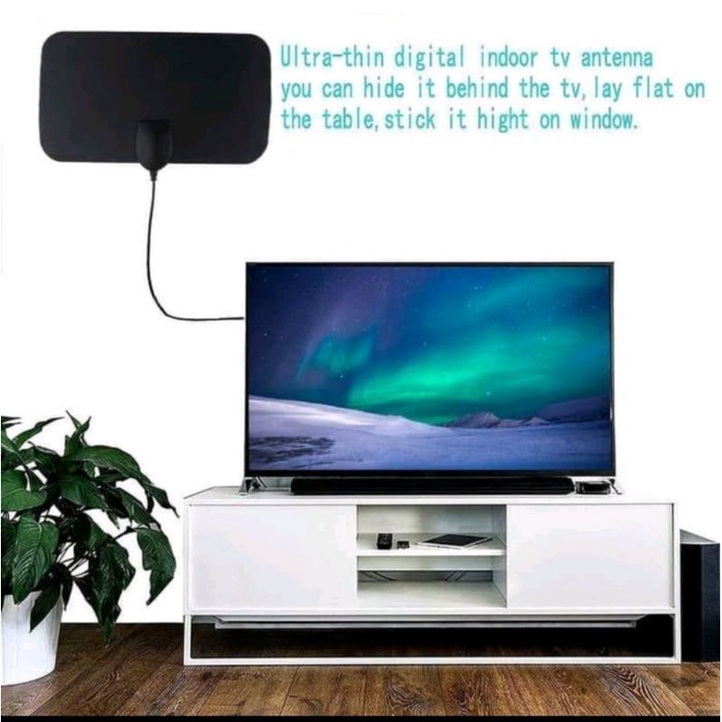 [ORIGINAL 100%] ANTENA TV DIGITAL INDOOR DVB-T2 25DB 4K HIGH GAIN TV