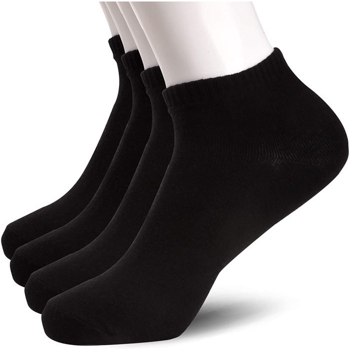 6 PASANG KAOS KAKI PENDEK SEMATA KAKI/ANKLE SOCK/INFISIBLE SOCK MODEL KEKINIAN WARNA HITAM POLOS