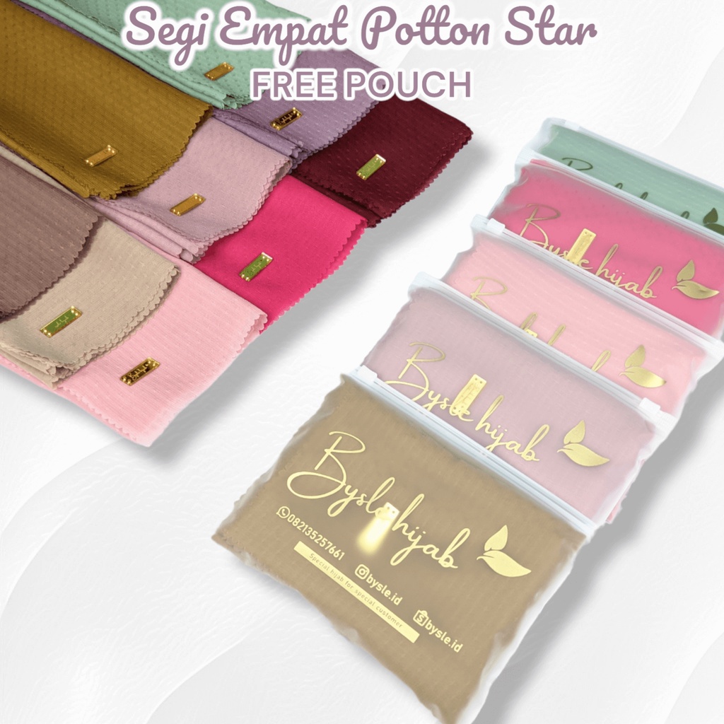 BYSLE HIJAB POTTON STAR | HIJAB SEGIEMPAT