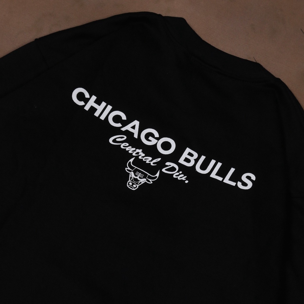 Sweater Crewneck Pria NBA X CHICAGO BULLS Casual Good Brand Quality Realpict