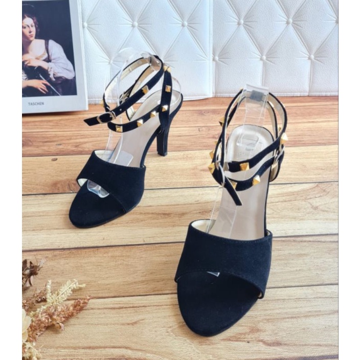 ABBUSHOES AK 01  High Heels Wanita - Suede stut  9cm