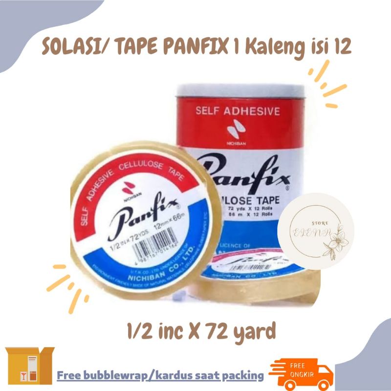 

SOLASI/TAPE PANFIX 1/2 inch x 72 Yard