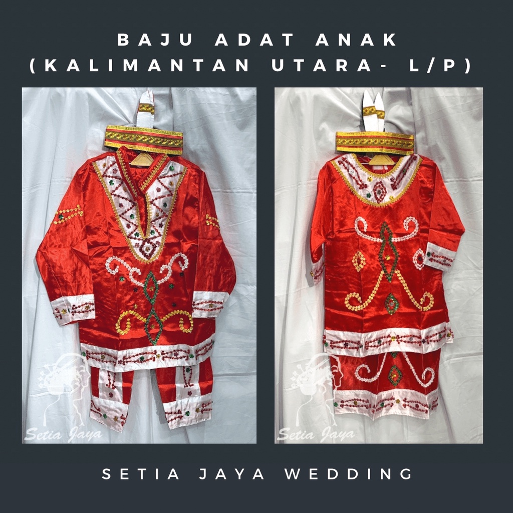 Baju Anak Kalimantan Utara SD / Kostum Karnaval/ Tarian