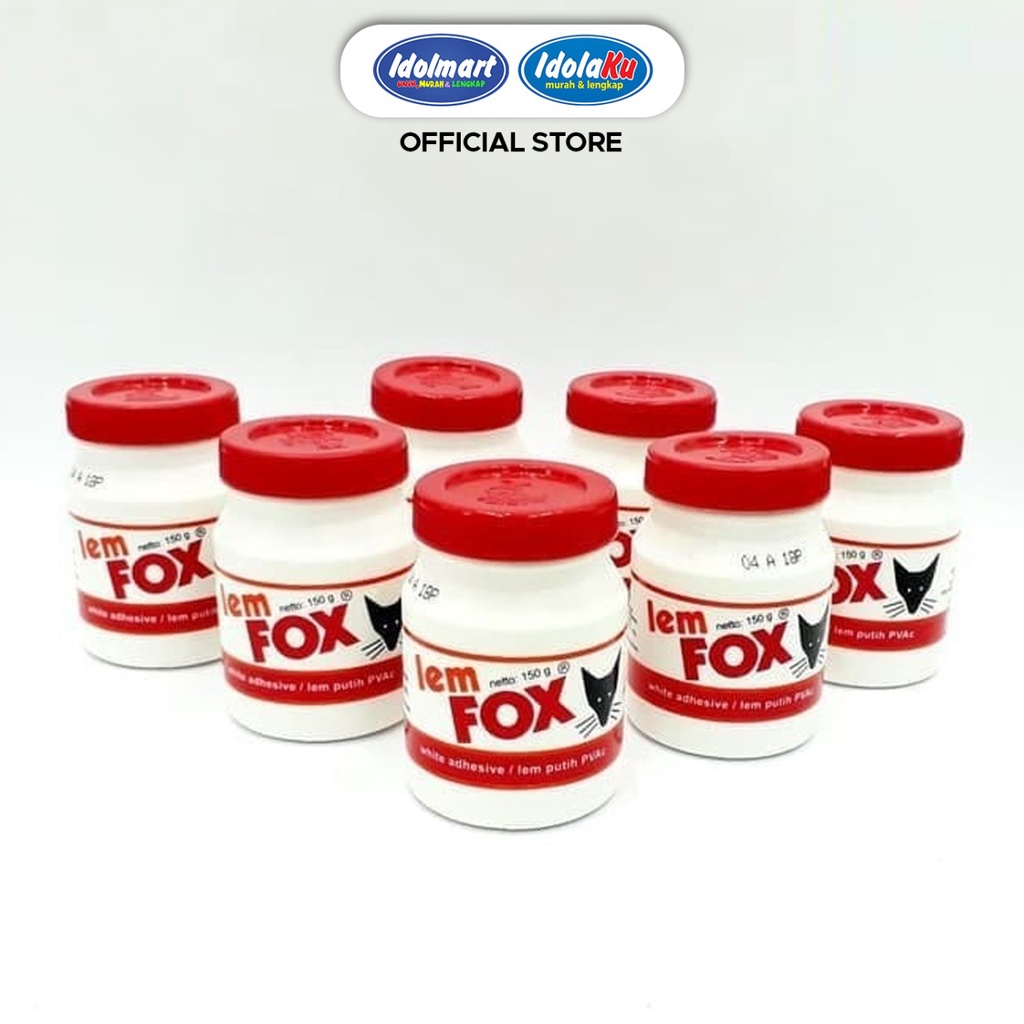 

IDOLMART Lem Fox Putih 150gr / lem perekat serbaguna