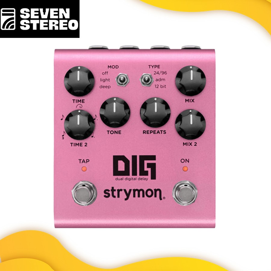 Strymon DIG 2FSR Dual Digital Delay Guitar Effects Pedal