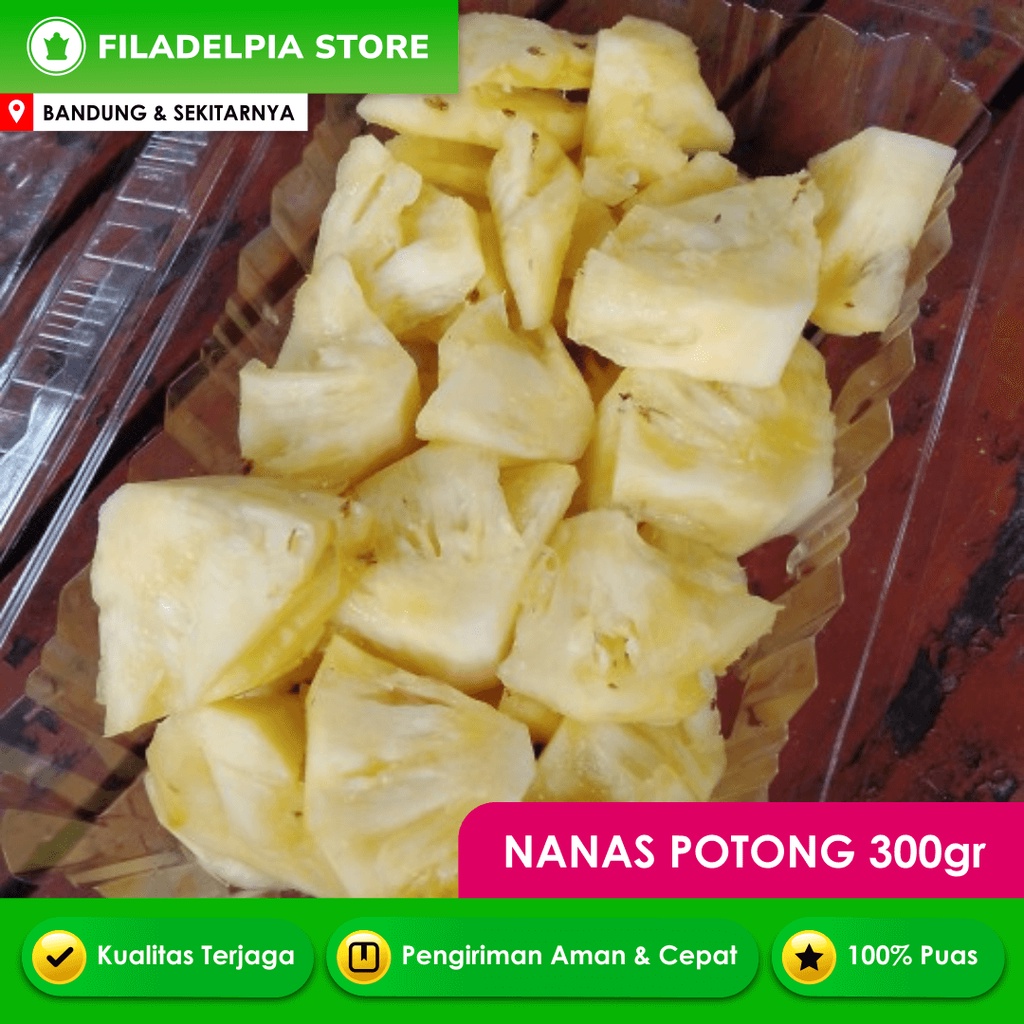 

Nanas Potong 300gr Buah Segar Bandung