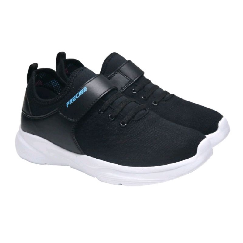 sepatu Precise/ eiko black/white/ sepatu sekolah