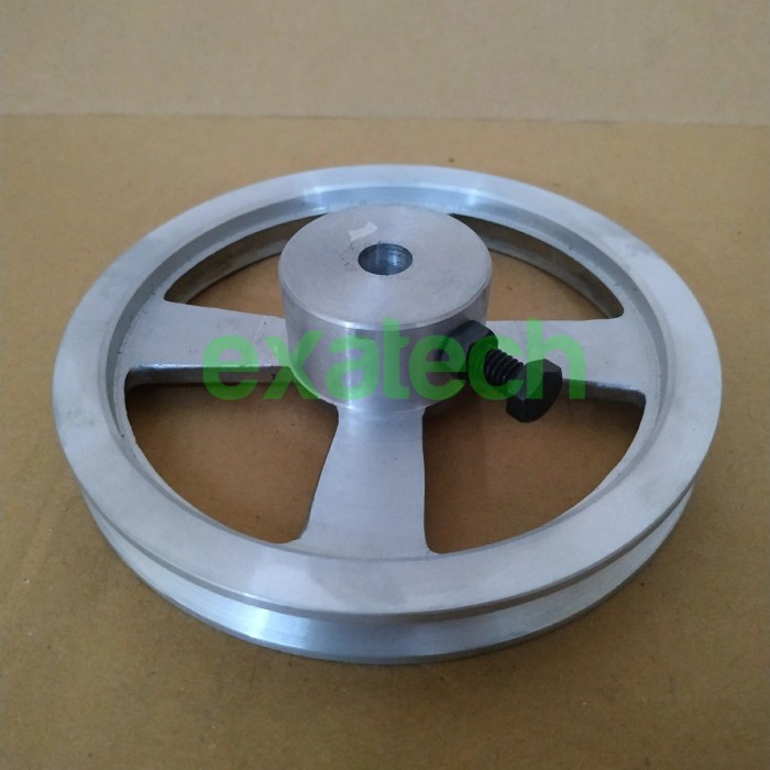 PULLEY PULLY A1 - 6 INCH AS 8 MM POLY PULLY ALUMUNIUM