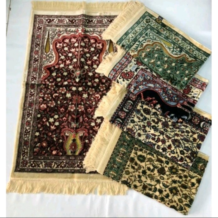 Sajadah sajadah turki premium yakar bahan bludru wangi tebal uk 70x110 cm - grosir/acak(Y5E1) Sajada