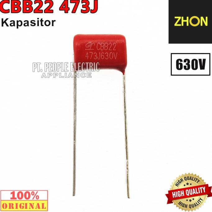 Kapasitor Capasitor Milar CBB22 473J 630V P10 people33 Juara