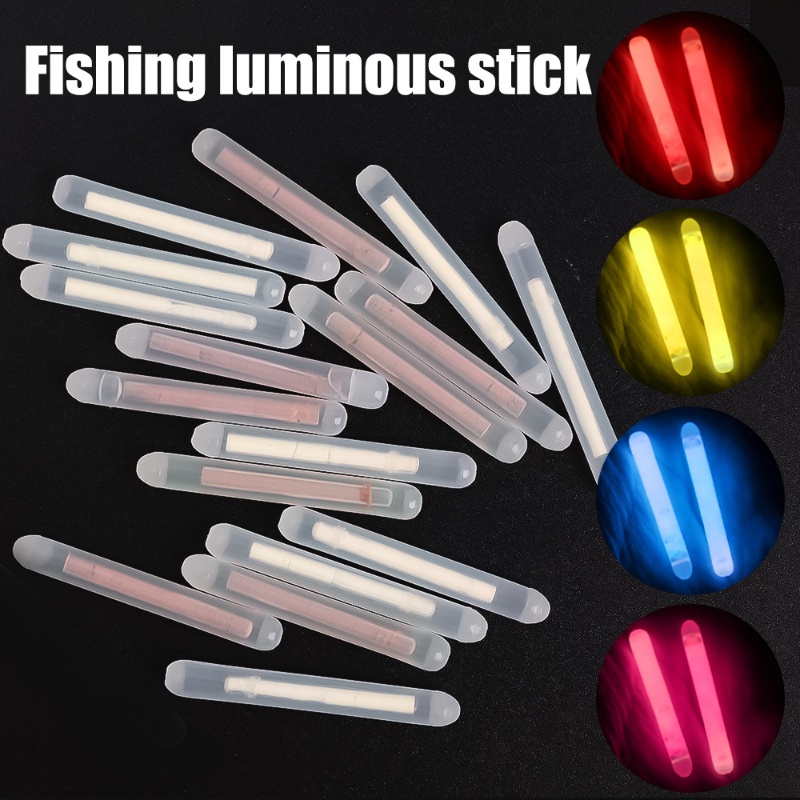 10pcs 2.5/4.5mm Cahaya Warna-Warni Malam Memancing Float Rod Lights Dark Glow Stick Fluorescent Lightstick Outdoor Memancing Aksesoris