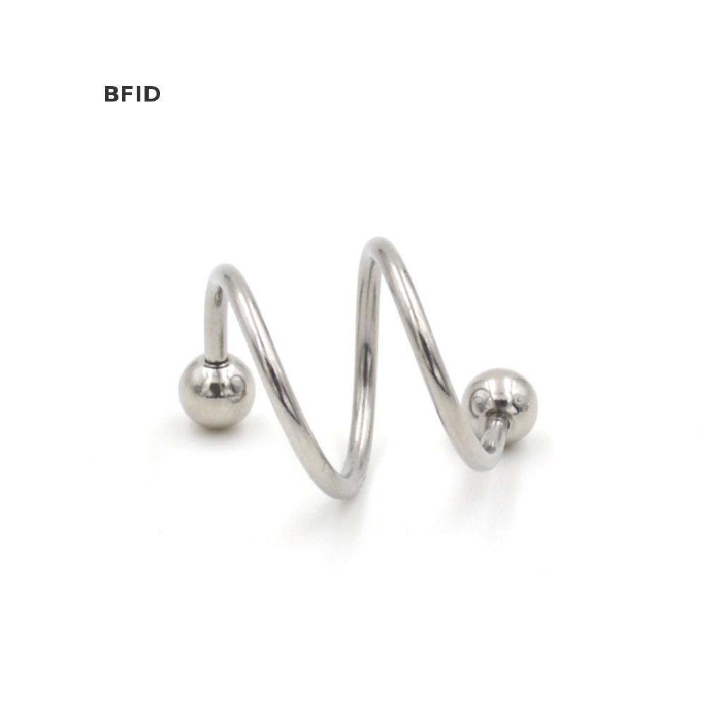 [BFID] Fashion Cincin Hidung Stainless Steel Twist Nose Lip Body Ear Stud Ring [ID]