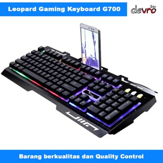 Keyboard PC Laptop - Gaming Keyboard dgn LED - Leopard G700