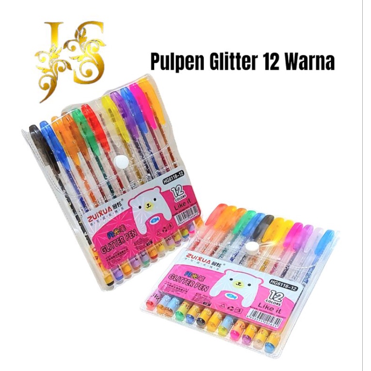 

PULPEN GLITTER 12 WARNA