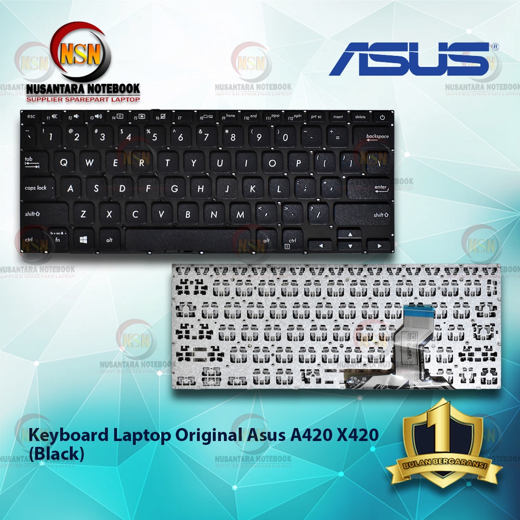 Keyboard Original Laptop Asus For Asus A420 X420 (Black)