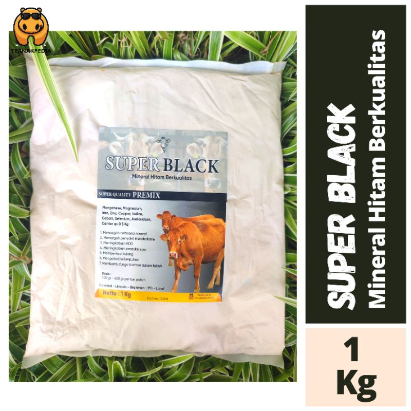 Super Black 1 Kg - Mineral Super Black Ternak - Mineral Hitam Ternak - Mirip Salpro Mix