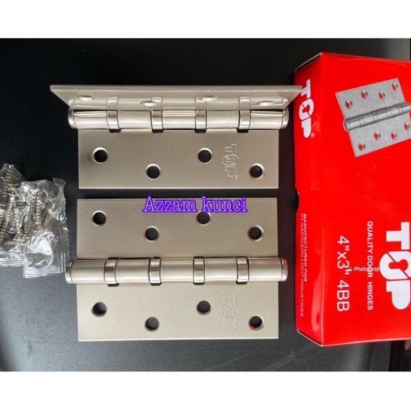 Engsel 4 Inch Hitam Nicole Stainless Kodai Black Hitam Tebal Murah engsel 4 inc hitam stanlis tebal engsel pintu engsel jendela promo engsel stanlis kunci engsel