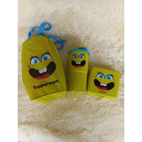 Set paket tempat makan Tupperware Spongebob