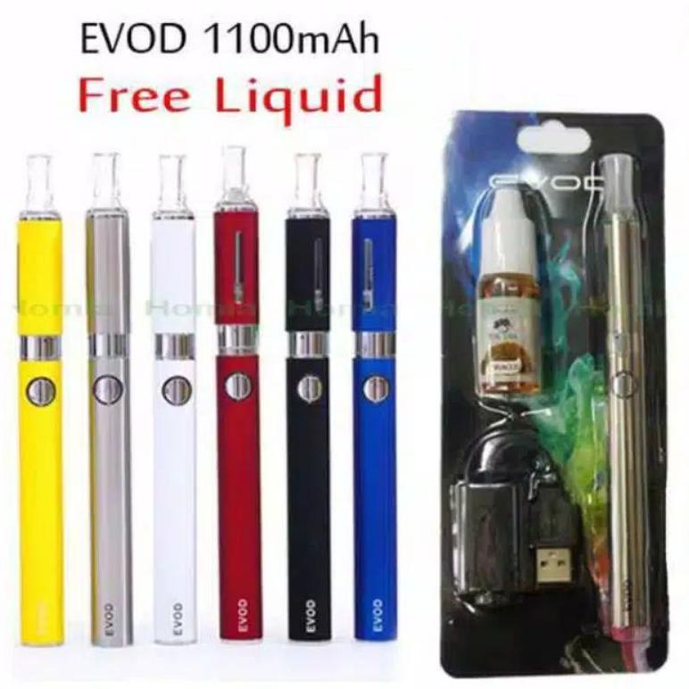 COD Terbaru model panjang BIG SALE (BISA COD) VAPOOR VAPEE EVOD ELETRIK 1100MAH FREE LIQUD