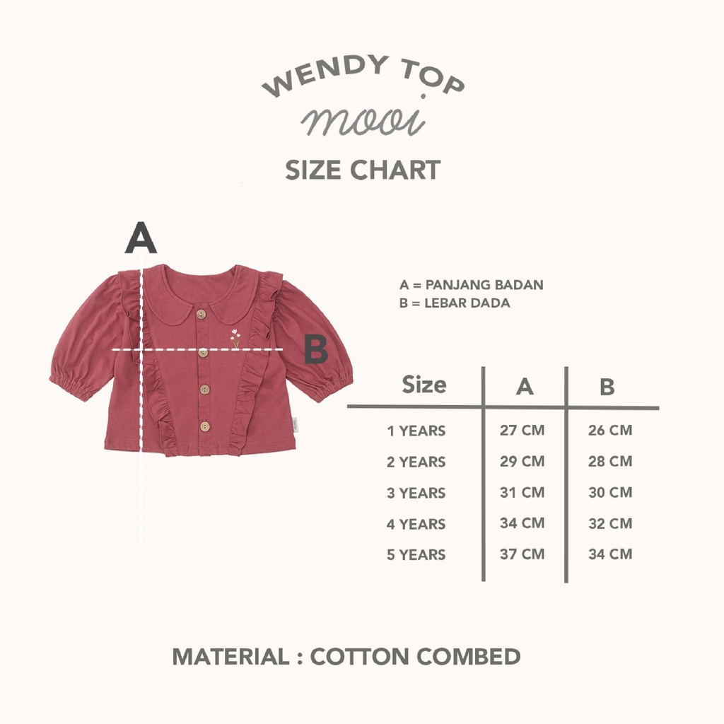 PROMO 7.7 PROMO BAJU LEBARAN MURAH MOOI WENDY TOP 1-5 TAHUN ATASAN ANAK PEREMPUAN LENGAN PANJANG BORDIR FASHION ANAK PEREMPUAN MUSLIM RAYA