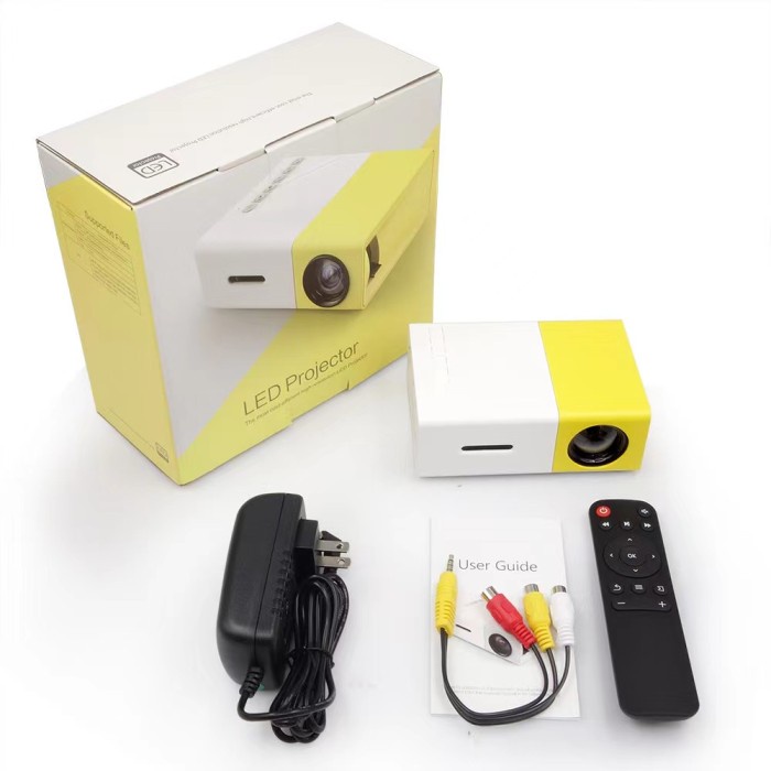 Layar Mini Proyektor Led Yg300 / Yg-300 / Yg 300 Lcd Portable Projector Home