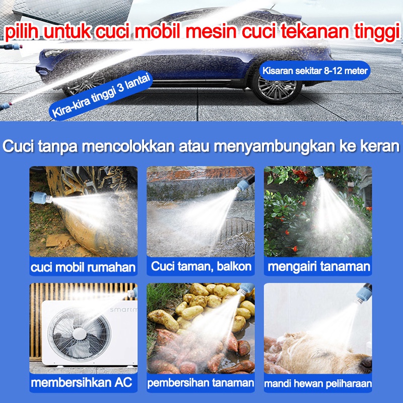 Jet Cleaner Tekanan Tinggi Alat Cuci Motor Mobil AC Steam Mesin Cuci Steam Mobil dan Motor Mini Portable Termurahm