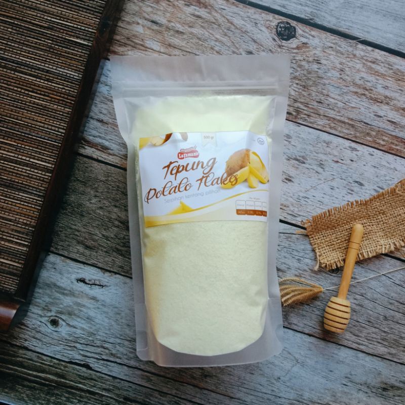 

Tepung Kentang Potato Flakes campuran long potato 500gr