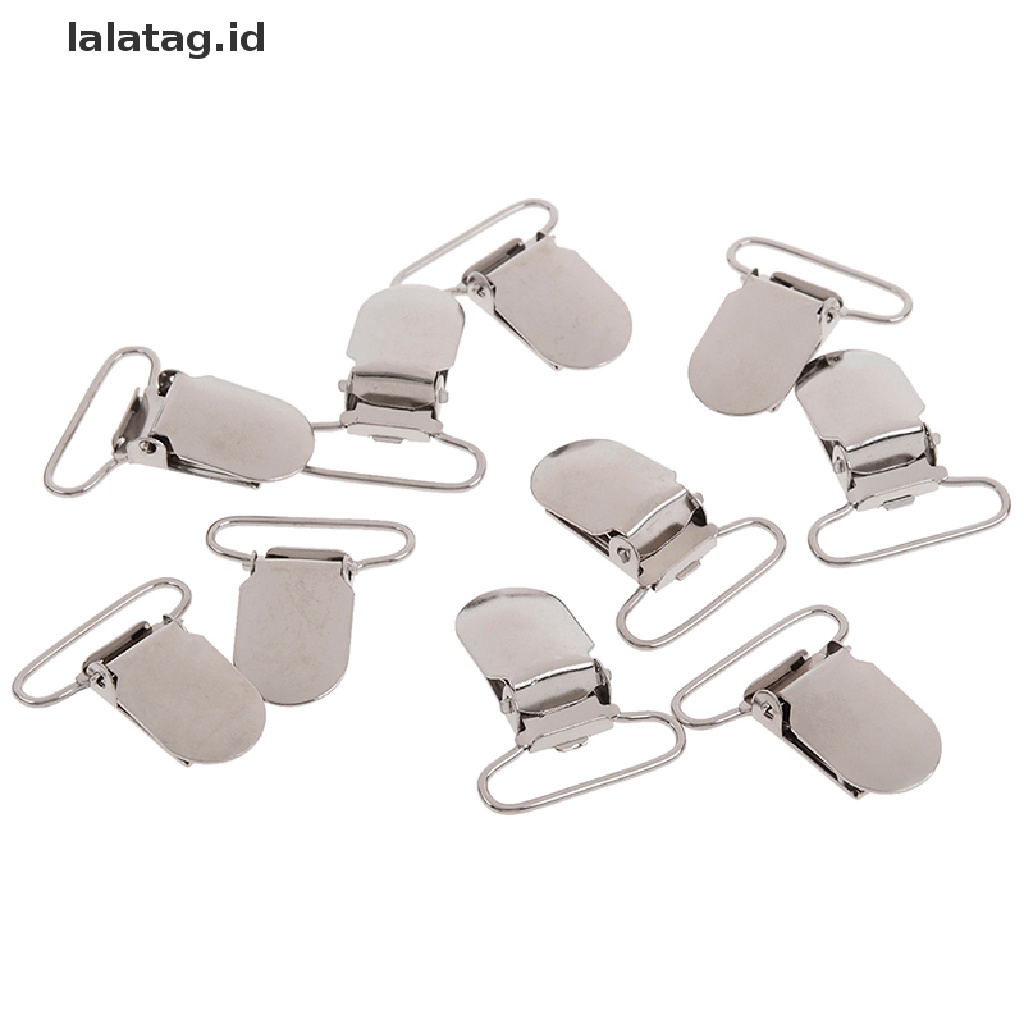 [lalatag] 10pcs t type Dot suspender holder Gesper dummy soother Klip 25mm [ID]