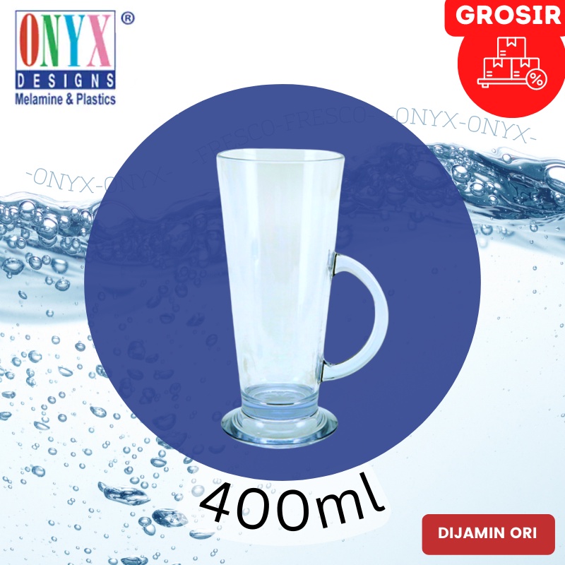 Gelas Plastik Bergagang 400ml - Pilsner With Handle - Frosty 02