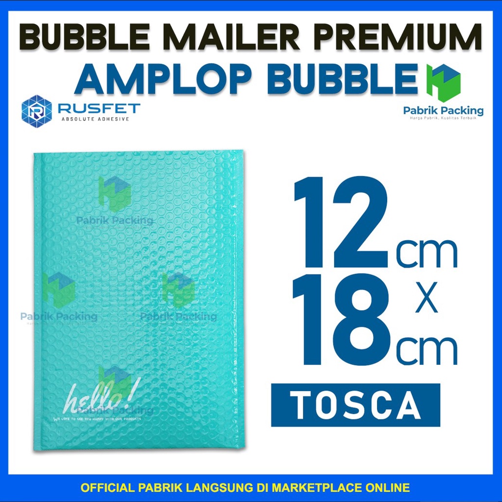 

Amplop Bubble Murah | Bubble Mailler | Polly Bubble Packing Premium Tosca 12x18cm Satuan