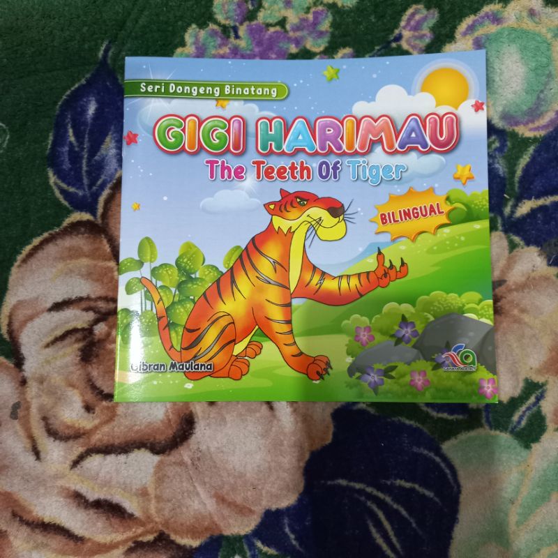ORIGINAL BUKU DONGENG CERITA ANAK SERI DONGENG BINATANG GIGI HARIMAU BILINGUAL FULL COLOUR