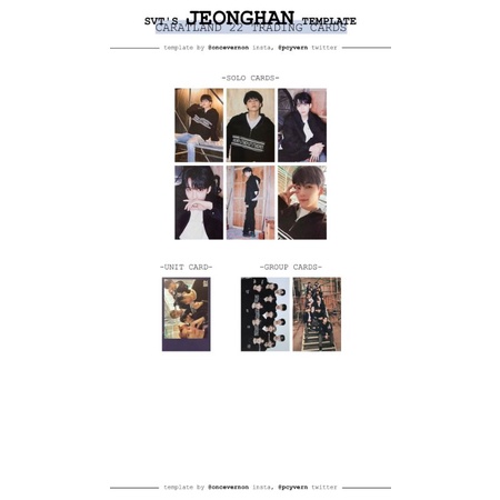 wtb seventeen photocard jeonghan caratland 2022 no 41