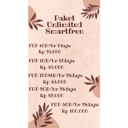 PAKET UNLIMITED SMARTFREN